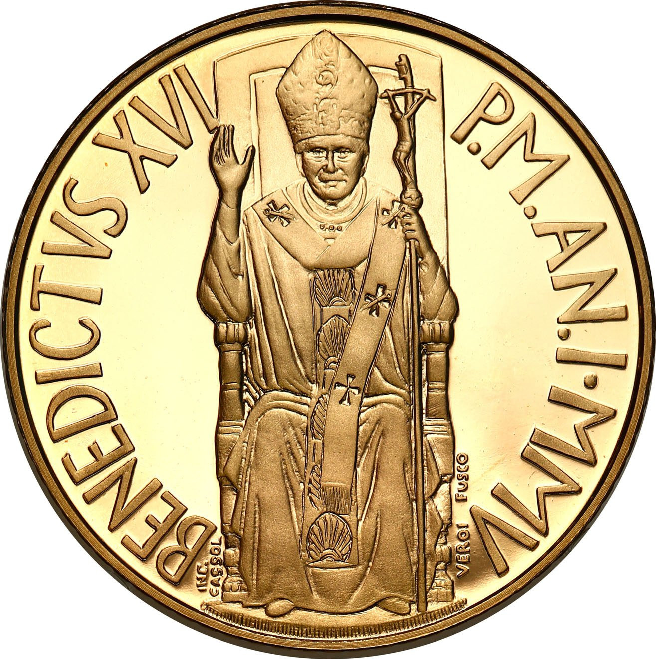 Watykan. 20 euro Benedykt XVI
